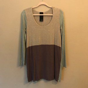 Heather brand colorblock long sleeve dress